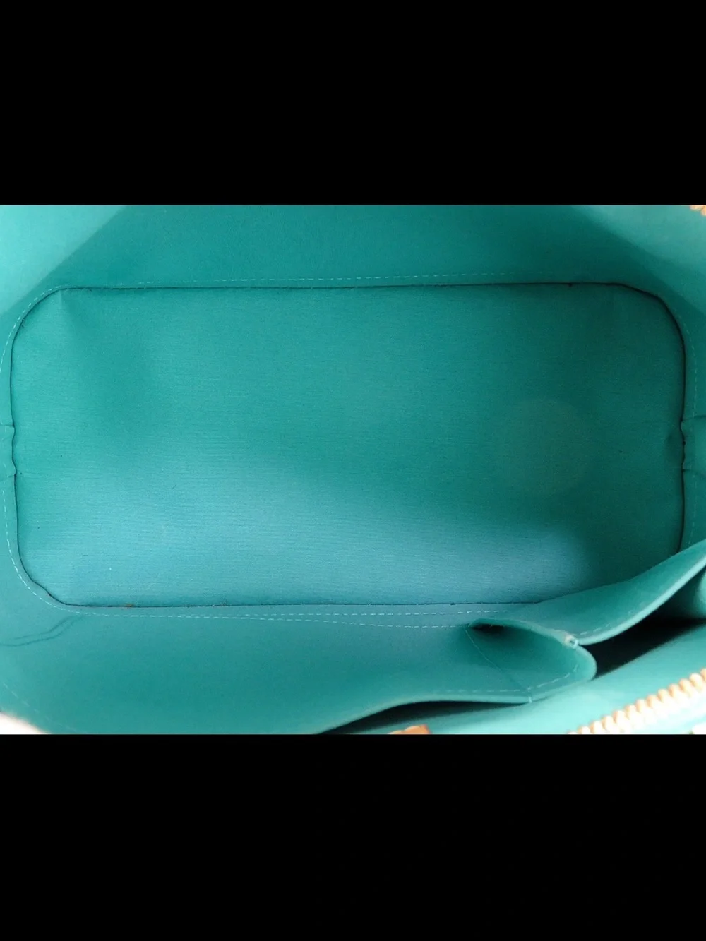 Louis Vuitton Green Patent Vernis Alma Handbag